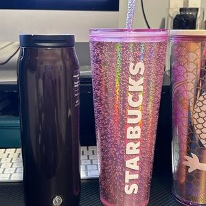 Starbucks tumblers the pink bubbly one is gone